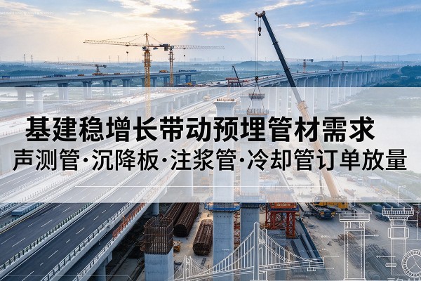 福州基建稳增长带动预埋监测管材需求，声测管、沉降板、注浆管订单持续放量